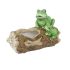 Dekorace pařez s žabáky k osázení X8056