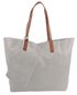 Velká světle šedá shopper dámská taška s crossbody uvnitř