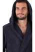 Bavlněný župan Athena s kapucí tmavě modrá 31 16 5952 unisex