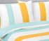 Povlečení MIKROFLANEL Bílá,Tyrkysová,Žlutá 95/336 140x200, 70x90 cm