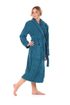 Bavlněný župan Athena s límcem petrolejová 21 16 6430 unisex