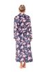 Dámský květinový župan TOYA modrá 21 26 0009