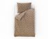 Saténové prodloužené povlečení LUXURY COLLECTION 140x220, 70x90cm CARERO béžové