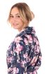 Dámský květinový župan TOYA modrá 21 26 0009