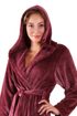 Krátký župan s kapucí Siena mauve wine 33 56 4853