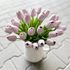 Tulipán pěnový (5 ks) - bílá/růžová 30 cm – fotka 1