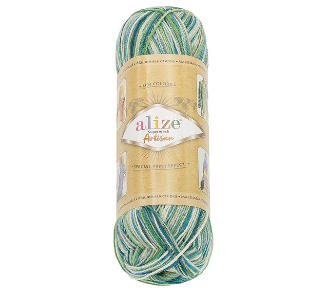 Příze ARTISAN Zelená 9001 100g / 420 m