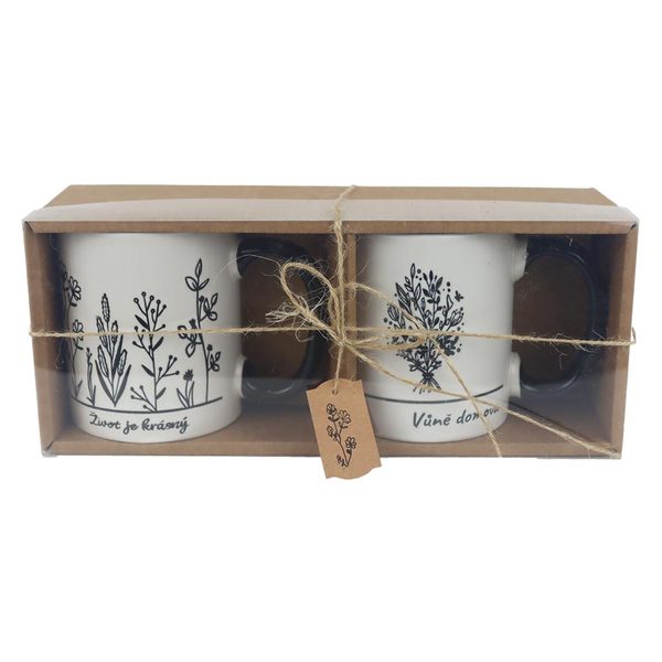 Keramický hrnek, 2 ks X7661 - 350 ml