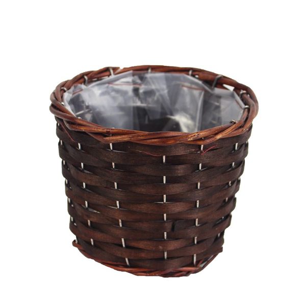 Obal s plastem hnědý P0247/H - dia 15 x 12 cm