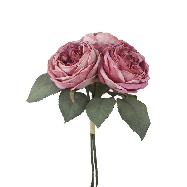 Kytice umělých sušených růží X7631-06 - 32 × 15 × 11 cm