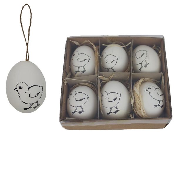 Velikonoční vajíčka, 6 ks X7943 - 14.5×13×5