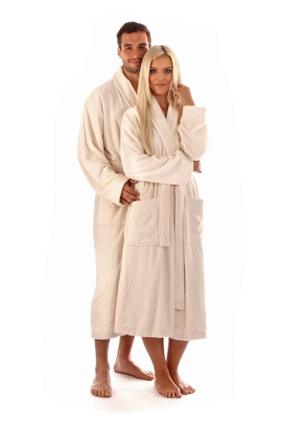 Župan Austin z bambusové viskózy krémová 22 70 1151