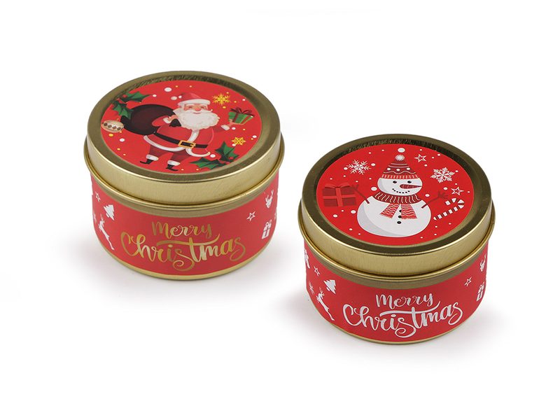 Vánoční vonná svíčka v plechovce 60 g
