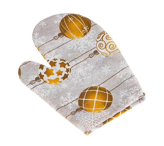 Kuchyňská chňapka vánoční Šedá,Zlatá CH/129 28x18 cm
