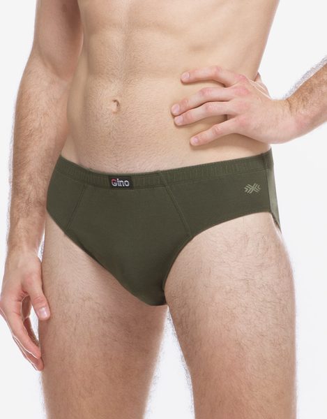 GINA pánské slipy se širším bokem, širší bok, šité, s potiskem 71137P