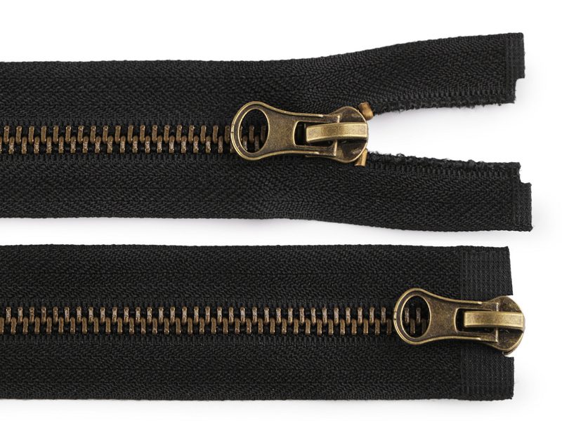 Zip staromosazný No 5 dělitelný 2 jezdce / dvoucestný 90 cm - Stoklasa – Bexis.cz