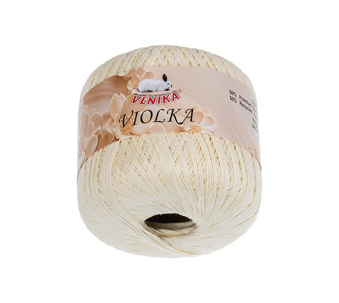 Příze Violka Natur 114 50g / 285 m