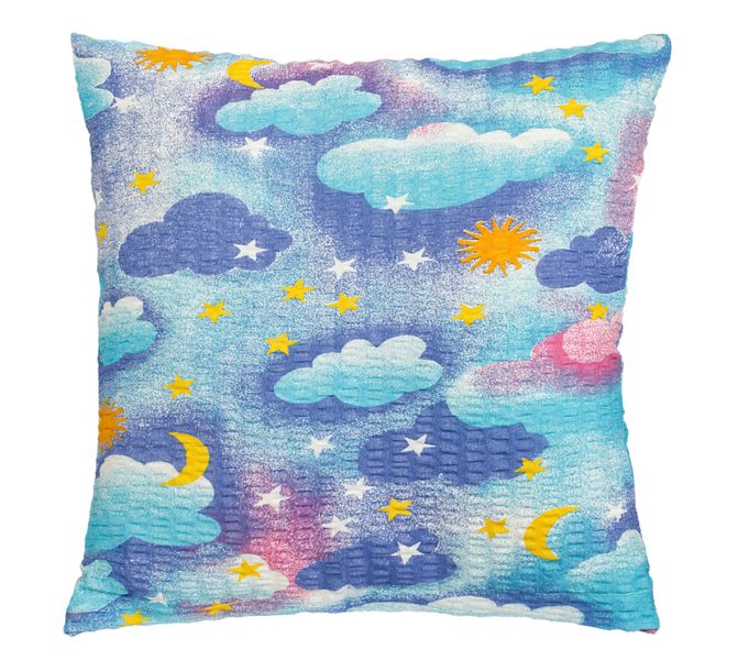 Povláček krepový Modrá,Růžová 80/006 40x40 cm