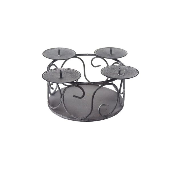 Adventní svícen K4306 - 15 x 15 x 8 cm（19 x 19 x 8 cm）