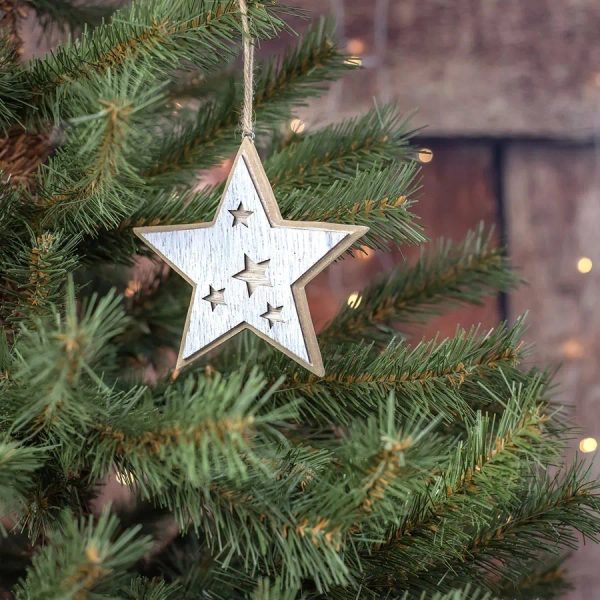 Dekorace hvězda D2421 - 12 x 1,2 x 12 cm