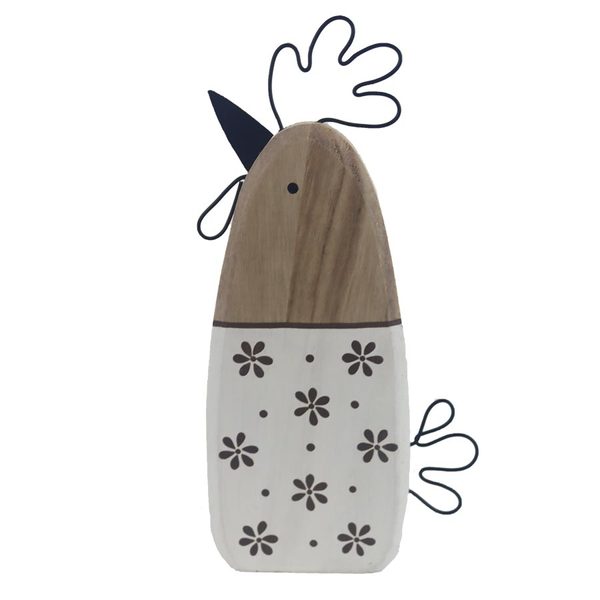 Dekorace slepička D6888 - 22 cm