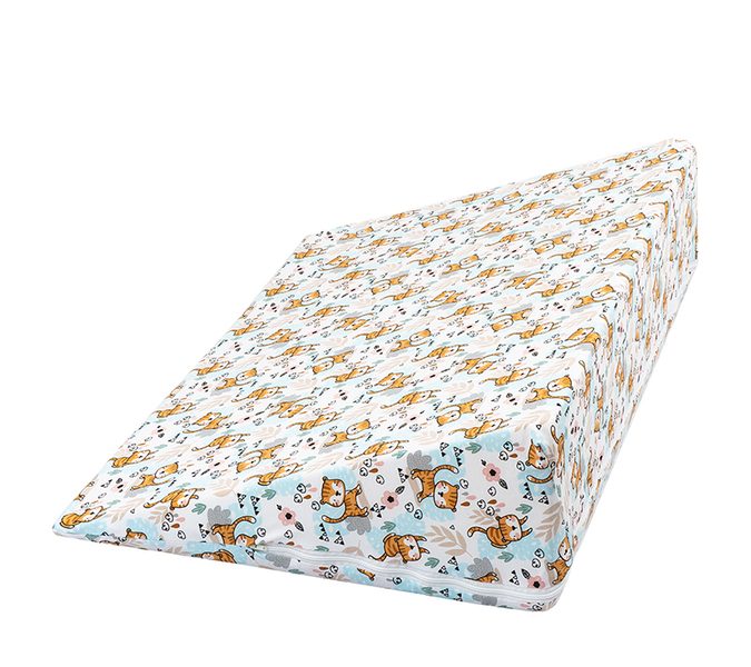 POVLAK na klínový podhlavník Hnědá,Modrá,Bílá 2005/407 80x50x20 cm