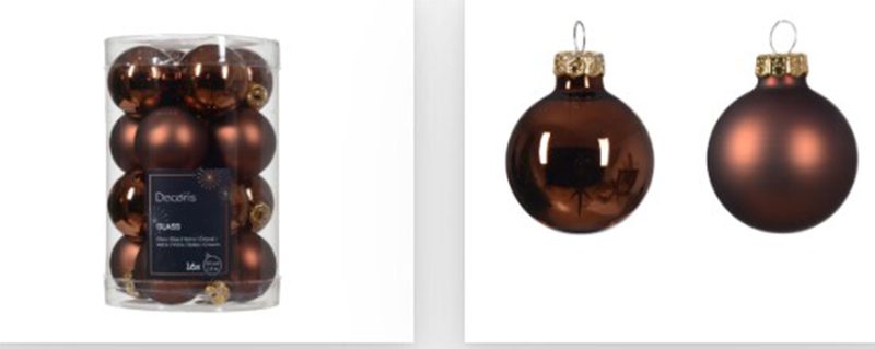 Vánoční ozdoba, 16 ks 371517 - dia 3.5 cm