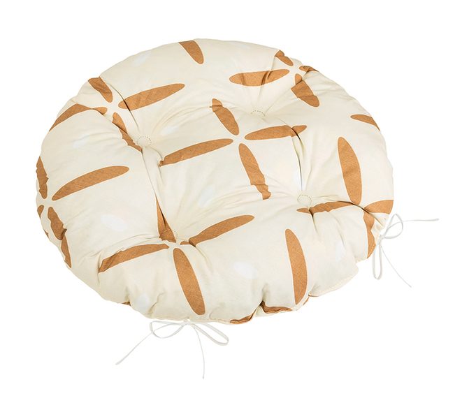 Sedák Adéla prošívaný kulatý Hnědá 62/239 průměr 40 cm