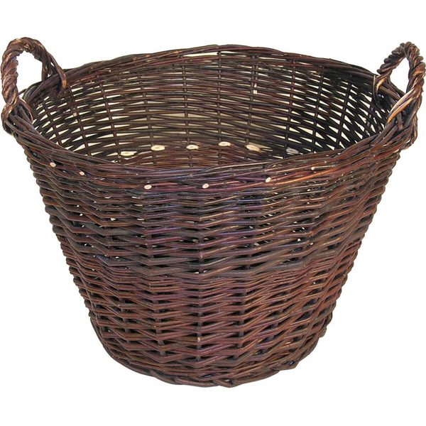 Proutěný koš dvojuchý,zel. pr.40cm 067040/40