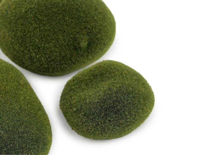 Dekorační mechové kameny 8 ks mix velikostí