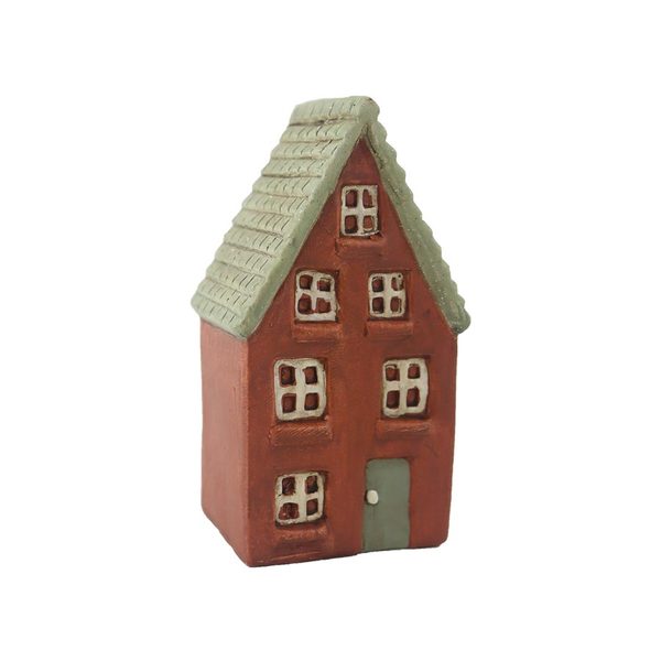 Dekorace domeček X7365/1 - 7 × 5.5 × 12.8 cm