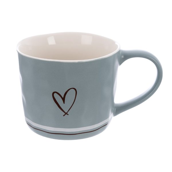 Hrnek porcelánový SRDCE 0,4 l modrá O0644-13{% if zbozi.vyrobce.nazev %} – {% endif %} – Bexis.cz