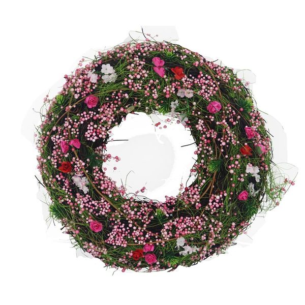 Dekorační věnec P2015/2 - dia 35 × 9 cm