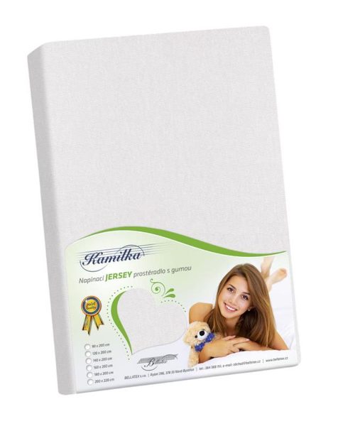 Prostěradlo jersey Bílá /001 90x200 cm