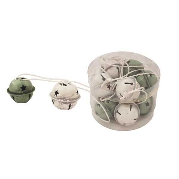 Rolnička k zavěšení, 12 ks K3510-21 - dia 3 x 2,5 cm