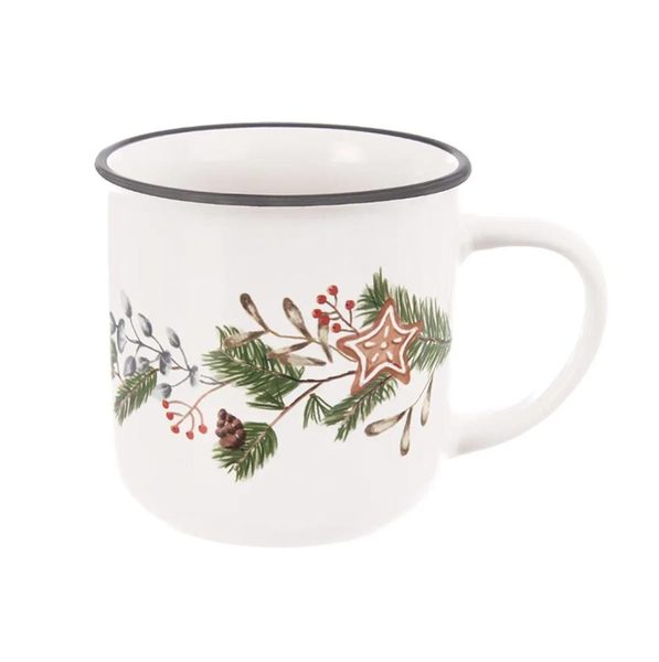 Hrnek keramický Vánoce větvička 0,35 l