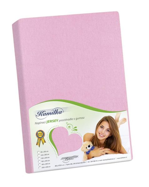 Prostěradlo jersey Růžová /010 100x200 cm