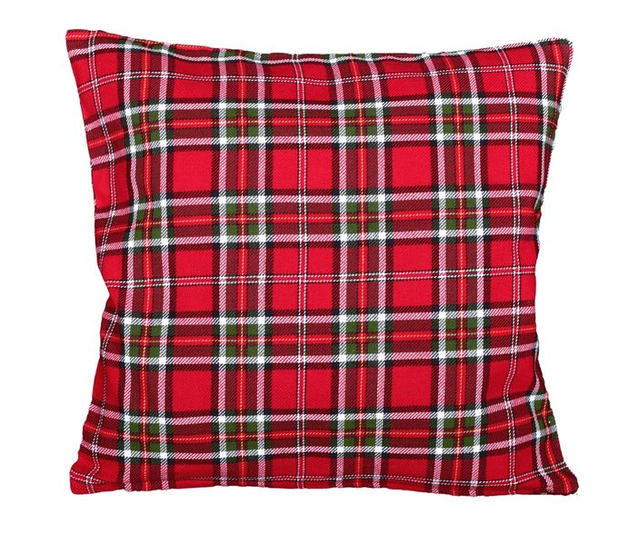 Vánoční povlak bavlna Kostka červená 20491 40x40 cm