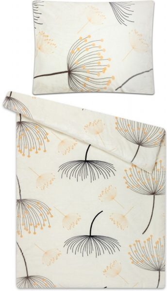 Povlečení mikroflanel Byliny měsíční třpyt 140x200, 70x90 cm - Svitap – Bexis.cz