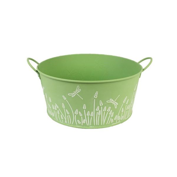 Obal kovový K2599/2 - dia 22 x 10,6 cm