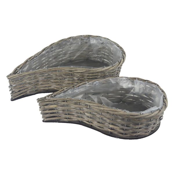 Proutěný obal k osázení S/2 P2499 - A) 40 x 23 x H.10cm