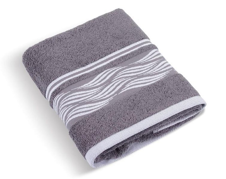 Froté ručník a osuška kolekce Vlnka - Osuška 70x140 cm šedá