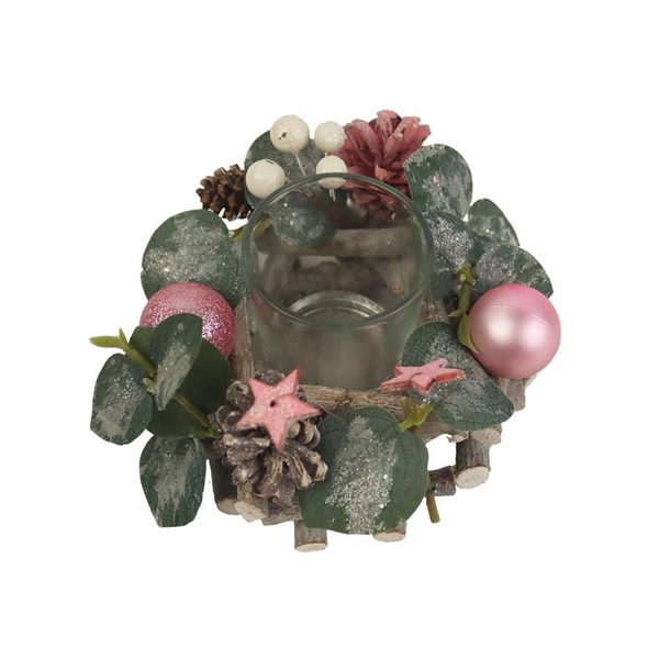 Dekorační svícen P1702 - dia13 x 8 cm