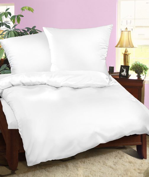Krepové povlečení UNI bílé 140×200 + 70×90 cm - Olzatex – Bexis.cz