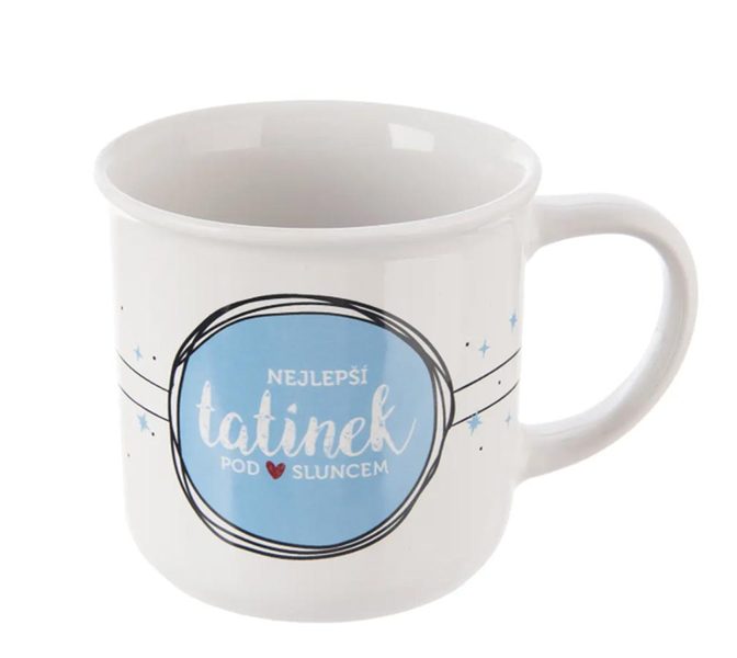 Hrnek porcelán NEJLEPŠÍ TATÍNEK 0,34 l O0583 - pr.9cm,v.8,5cm,o.340ml