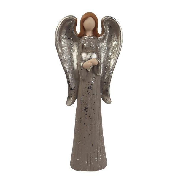 Dekorace anděl X4128 - 14.5 x 8 x 34.5 cm