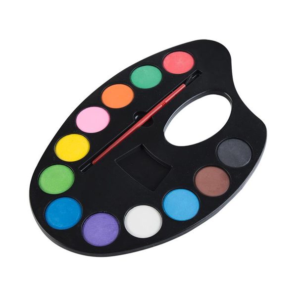 Vodové barvy - malířská paleta 12 barev