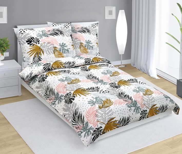 Povlečení krepové Šedá,Růžová,Hnědá 80/227