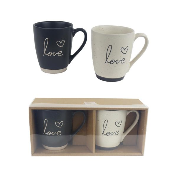 Keramický hrnek Love, 2 ks X6969 - 350 ml