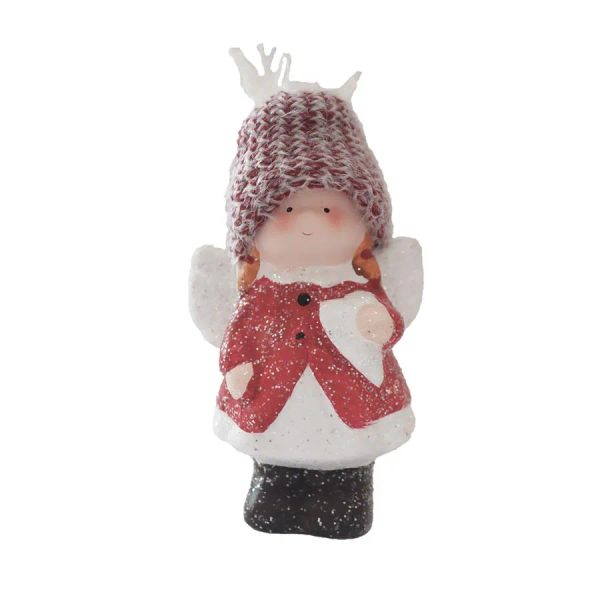 Dekorace anděl X5374 - 7 × 5,2 × 11,7 cm